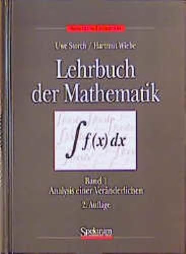 Lehrbuch der Mathematik .Band 1 - Analysis einer Veränderlichen . 2.,korrigierte Auflage ( Spektr...