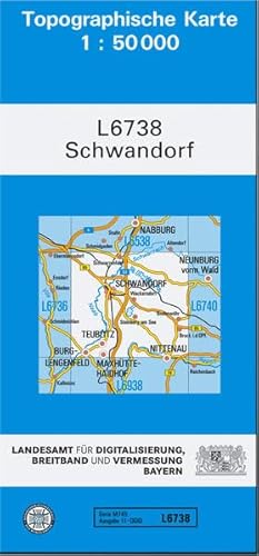 9783860383506: TK50 L6738 Schwandorf: Topographische Karte 1:50000 (TK50 Topographische Karte 1:50000 Bayern)