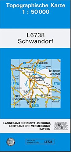 9783860383506: TK50 L6738 Schwandorf: Topographische Karte 1:50000 (TK50 Topographische Karte 1:50000 Bayern)