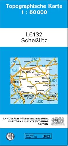 TK50 L6132 Scheßlitz: Topographische Karte 1:50000 (TK50 Topographische Karte 1:50000 Bayern) - Landesamt für Digitalisierung Breitband und Vermessung Bayern