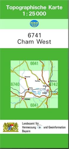 TK25 6741 Cham West: Topographische Karte 1:25000 (TK25 Topographische Karte 1:25000 Bayern) - Landesamt für Digitalisierung Breitband und Vermessung Bayern