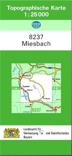 Beispielbild fr TK25 8237 Miesbach: Topographische Karte 1:25000: Ausgabe mit Wanderwegen (TK25 Topographische Karte 1:25000 Bayern) zum Verkauf von Buchmarie
