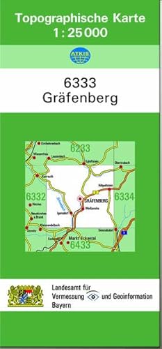 Beispielbild fr TK25 6333 Grfenberg: Topographische Karte 1:25000 (TK25 Topographische Karte 1:25000 Bayern) zum Verkauf von medimops