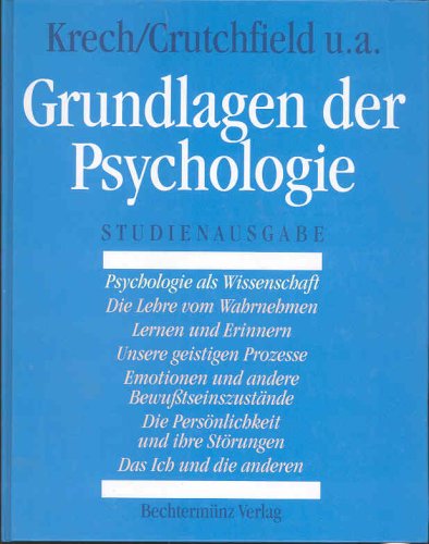 Grundlagen der Psychologie. Studienausgabe.