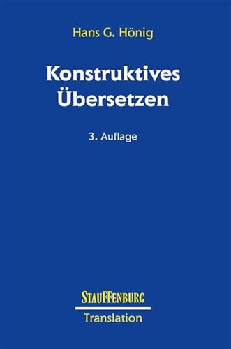Stock image for Konstruktives bersetzen. Studien zur Translation Band 1 for sale by Bernhard Kiewel Rare Books