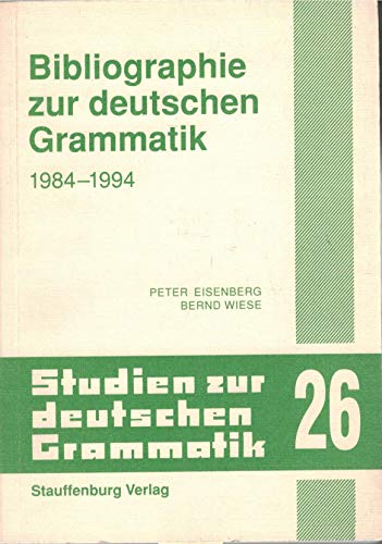 9783860574164: Bibliographie zur deutschen Grammatik 1984-1994