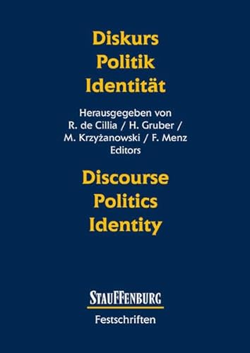 Beispielbild fr Diskurs - Politik - Identitt Discourse - Politics - Identity zum Verkauf von medimops