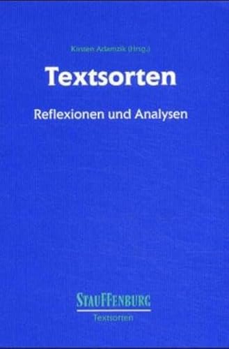 Stock image for Textsorten Reflexionen und Analysen for sale by Buchpark