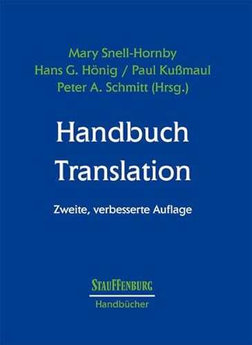 Beispielbild fr Handbuch Translation zum Verkauf von medimops