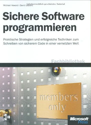 Beispielbild fr Sichere Software programmieren zum Verkauf von medimops