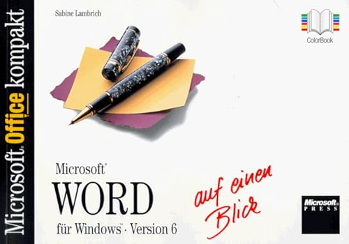 Microsoft Word Version 6 auf einen Blick - Microsoft Office kompakt - guter Erhaltungszustand