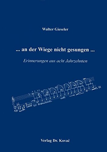 Stock image for an der Wiege nicht gesungen . for sale by medimops