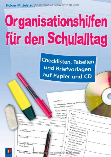 Beispielbild fr Organisationshilfen fr den Schulalltag: Checklisten, Tabellen und Briefvorlagen auf Papier und CD zum Verkauf von medimops