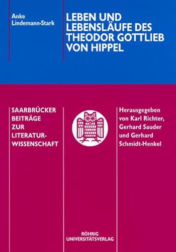 9783861102625: Leben und Lebenslufe des Theodor Gottlieb von Hippel: 70