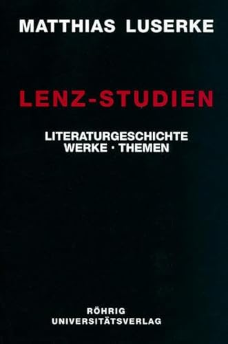 Stock image for Lenz-Studien: Literaturegeschichte Werke . Themen for sale by Anybook.com