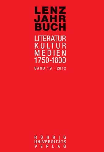 9783861105367: Lenz-Jahrbuch 19 (2012)