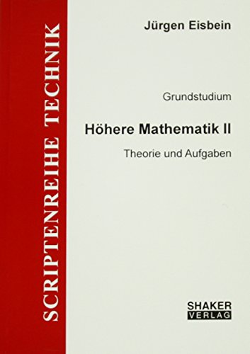 Imagen de archivo de Grundstudium Hhere Mathematik: Hhere Mathematik II: BD II a la venta por medimops