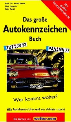 9783861122494: Das groe Autokennzeichen-Buch