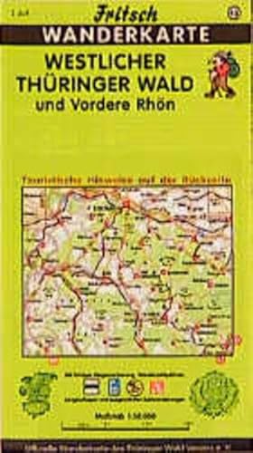 Beispielbild fr Fritsch Karten, Nr.45, Westlicher Thringer Wald und Vordere Rhn: Mit farbiger Wegemarkierung, Wanderparkpltzen, Langlaufloipen und ausgewhlten Radwanderwegen zum Verkauf von medimops