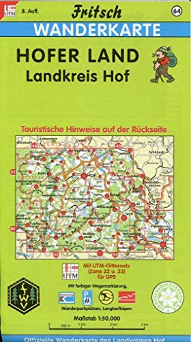 Beispielbild fr Hofer Land, Landkreis Hof 1 : 50 000. Fritsch Wanderkarte zum Verkauf von Blackwell's