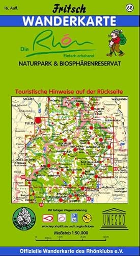 Beispielbild fr Naturpark &amp; Biosphrenreservat Rhn 1 : 50 000. Wanderkarte zum Verkauf von Blackwell's