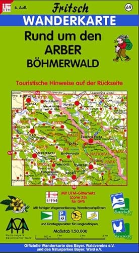 Beispielbild fr Fritsch Karten, Nr.69, Rund um den Arber, Bhmerwald: Touristische Hinweise auf der Rckseite. Mit f zum Verkauf von medimops