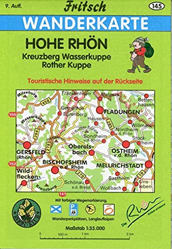 Beispielbild fr Hohe Rhn 1 : 35 000. Fritsch Wanderkarte: Kreuzberg, Wasserkuppe, Rother Kuppe. Touristische Hinwei zum Verkauf von medimops