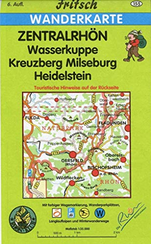 Beispielbild fr Zentralrhn 1 : 35 000 Wanderkarte: Wasserkuppe, Kreuzberg, Milseburg, Heidelstein zum Verkauf von medimops