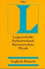 Stock image for FACHWRTERBUCH BASISWORTSCHATZ PHYSIK / DICTIONARY BASIC TERMS PHYSICS Englisch-Deutsch / English German for sale by German Book Center N.A. Inc.