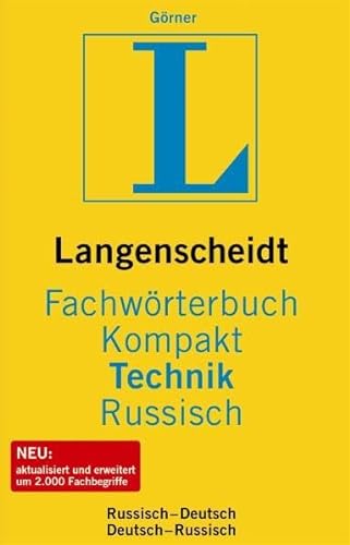 Beispielbild fr Langenscheidt Fachwrterbuch Kompakt Technik, Russisch von Horst Grner (Autor) zum Verkauf von BUCHSERVICE / ANTIQUARIAT Lars Lutzer