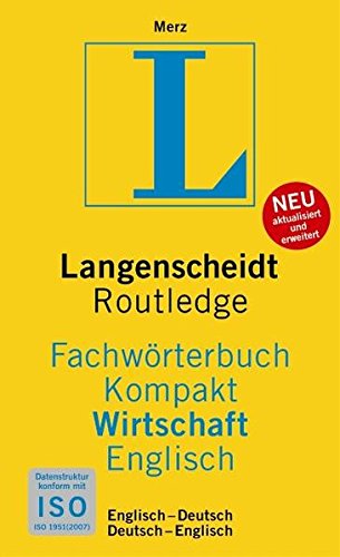 Beispielbild fr Langenscheidt Fachwrterbuch Kompakt Wirtschaft, Englisch: Englisch - Deutsch / Deutsch - Englisch zum Verkauf von medimops