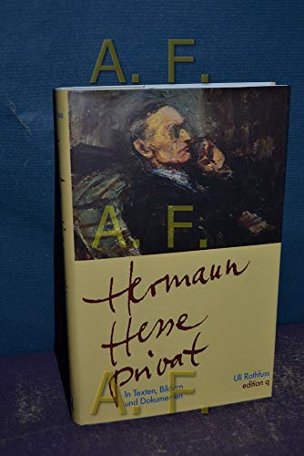 Stock image for Hermann Hesse privat. In Texten, Bildern und Dokumenten for sale by Die Buchgeister