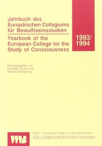 9783861354055: Jahrbuch des Europischen Collegiums fr Bewusstseinsstudien /Yearbook of the European College for the Study of Consciousness