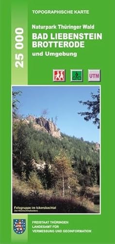 9783861407416: Naturpark Thringer Wald: Bad Liebenstein / Brotterode und Umgebung 1 : 25 000