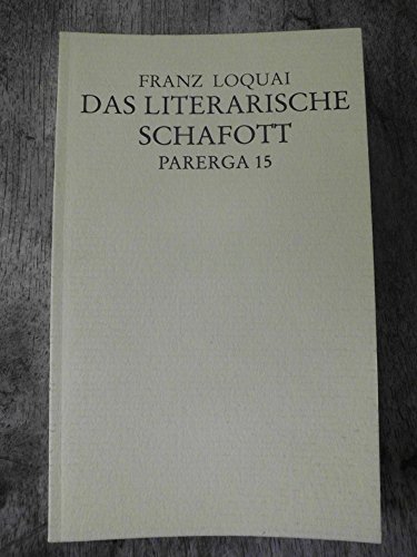 Beispielbild fr Das literarische Schafott: ber Literaturkritik im Fernsehen zum Verkauf von medimops