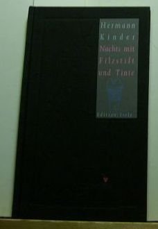 9783861421092: Nachts mit Filzstift und Tinte (Kleine Oberrheinische Bibliothek) (German Edition)