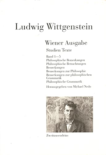 Wiener Ausgabe. Studien Texte Band 1 - 5