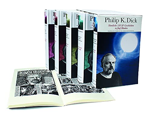 Sämtliche 118 SF-Geschichten. Band 1-5 und Philip K. Dick Companion. Umschlag, Produktion und Gestaltung von Urs Jakob. - Dick, Philip K. (Kindred)