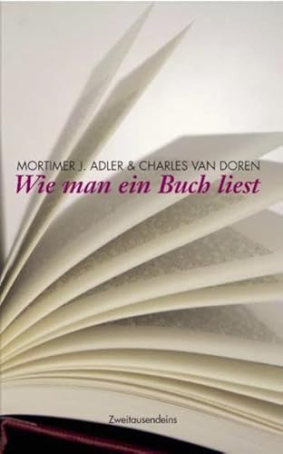 Beispielbild fr Wie man ein Buch liest zum Verkauf von medimops