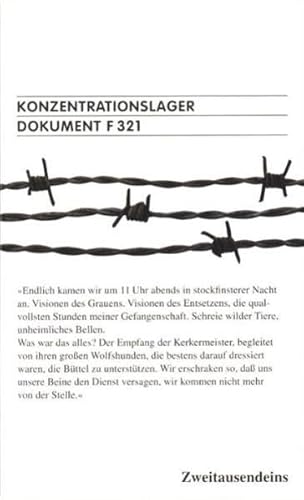 9783861509141: Konzentrationslager Dokument F 321 fr den Internationalen Militrgerichtshof Nrnberg