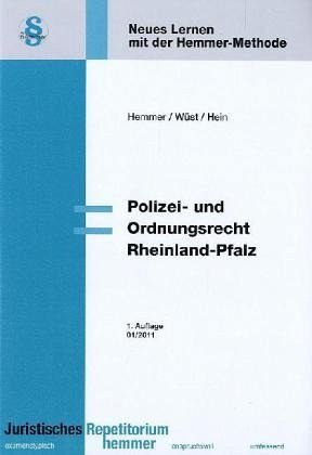 Stock image for Polizei- und Ordnungsrecht Rheinland-Pfalz for sale by Buchpark