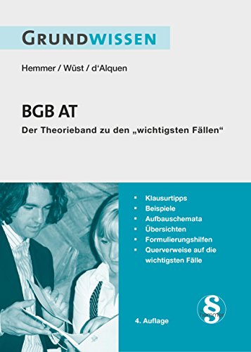 Beispielbild fr Grundwissen BGB AT: Fr Einsteiger - Das notwendige Wissen - Die relevanten Probleme knapp und prgnant - Querverweise auf die wichtigsten F zum Verkauf von Ammareal