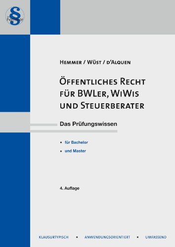 Beispielbild fr ffentliches Recht fr BWL'er, WiWis und Steuerberater zum Verkauf von medimops