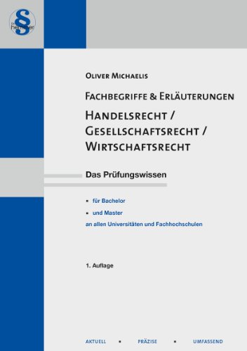 Stock image for Handelsrecht / Gesellschaftsrecht / Wirtschaftsrecht Fachbegriffe & Erluterungen for sale by Buchpark