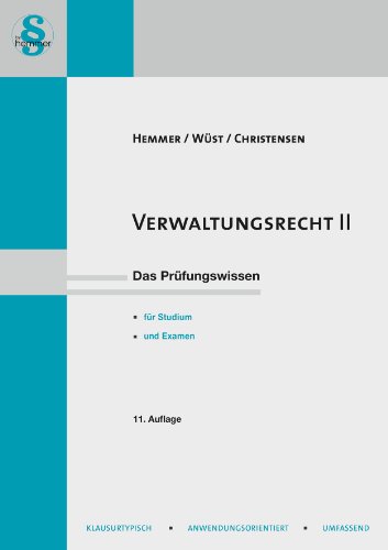 Beispielbild fr Verwaltungsrecht II: Juristisches Repetitorium. Neues Lernen mit der Hemmer-Methode zum Verkauf von medimops