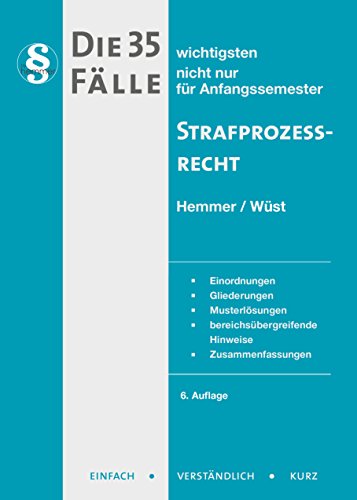 Stock image for Die 35 wichtigsten Flle nicht nur fr Anfangssemester. Strafprozerecht (StPO) (Skripten - Strafrecht) for sale by medimops