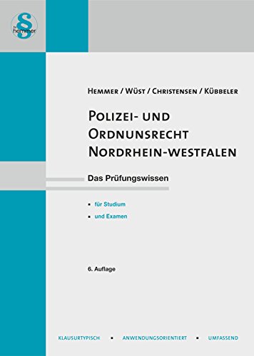 Stock image for Polizei- und Ordnungsrecht Nordrhein-Westfalen -Language: german for sale by GreatBookPrices