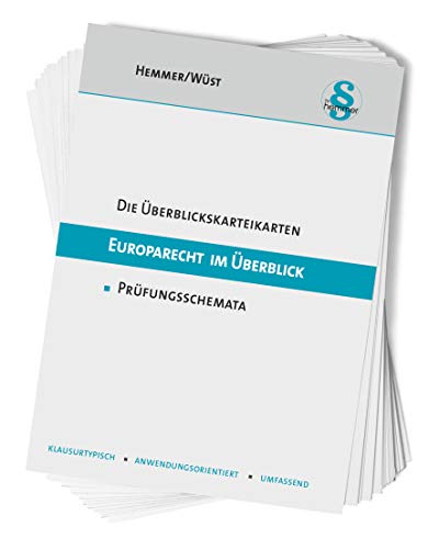 Beispielbild fr berblickskarteikarten Europarecht: ber Prfungsschemata zum Wissen (Karteikarten - ffentliches Recht) zum Verkauf von Buchmarie