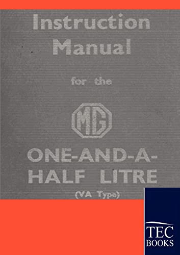 Stock image for Instruction Manual for the MG 1,5 Litre for sale by Chiron Media