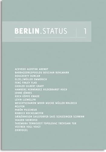 Imagen de archivo de Berlin. Status 1. a la venta por Antiquariat Hentrich (Inhaber Jens Blaseio)